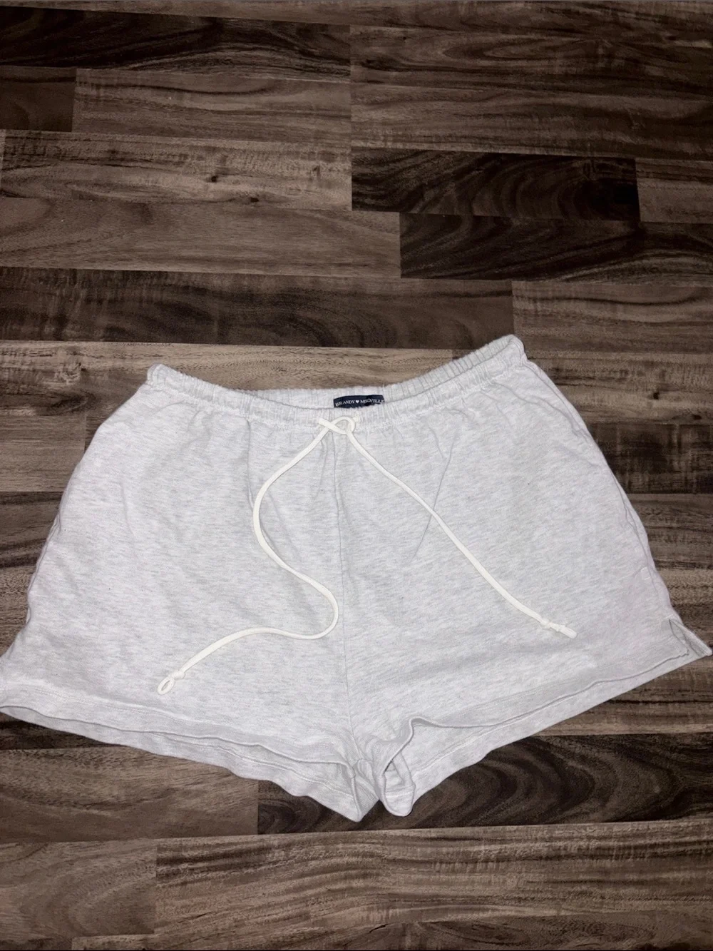 Brandy Melville Light Gray Drawstring Lounge Shorts